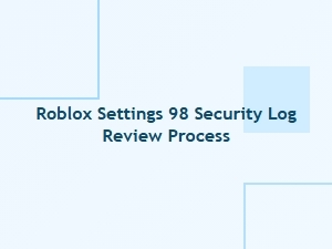 Roblox Settings 98 Security Log Review Process